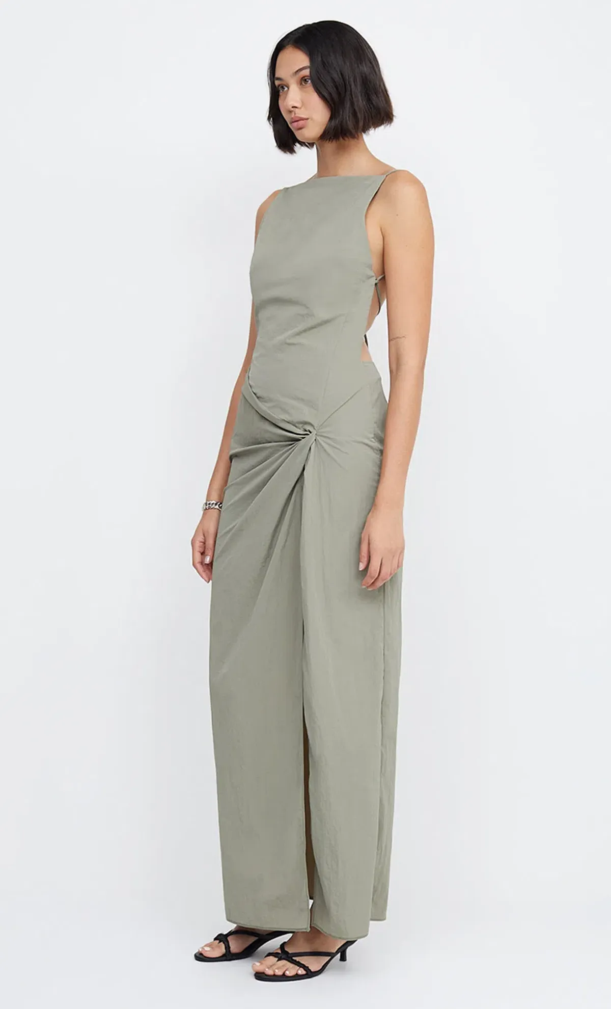 Bec & Bridge Adrianna Maxi Dress In Sage Green Size 8 - Image 2