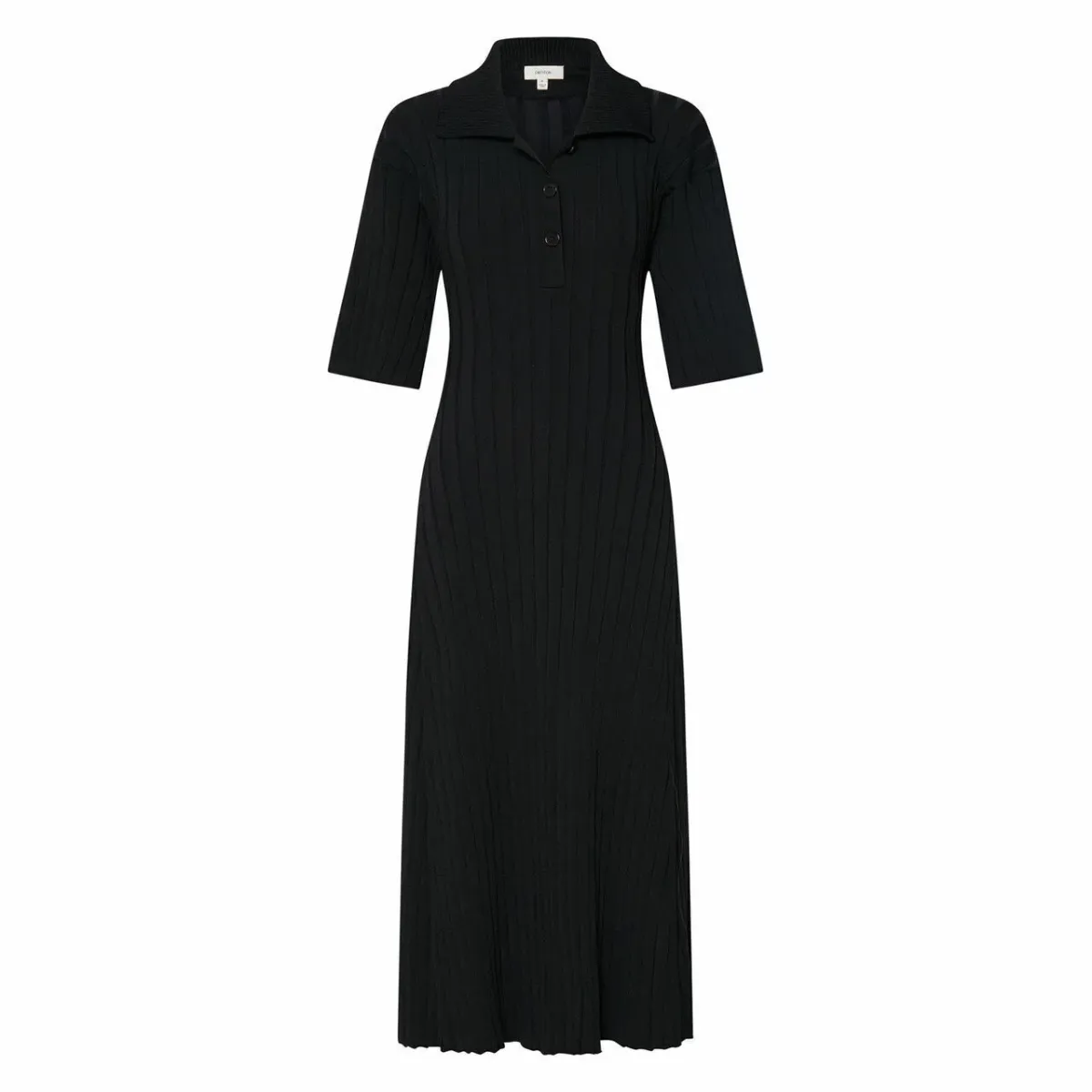 Oroton Knit Polo Dress Black Size XS/AU 8 - Image 5