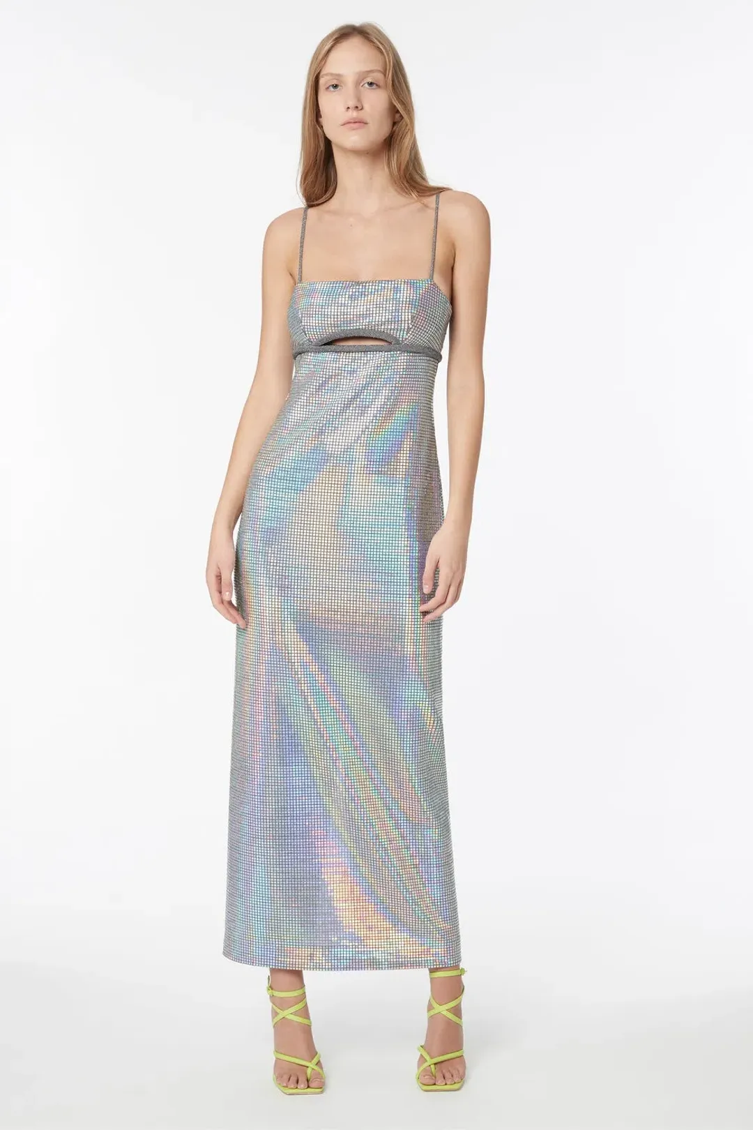 Manning Cartel Platinum Queen Slip Dress Silver Size 8 for rent on The Volte - main image