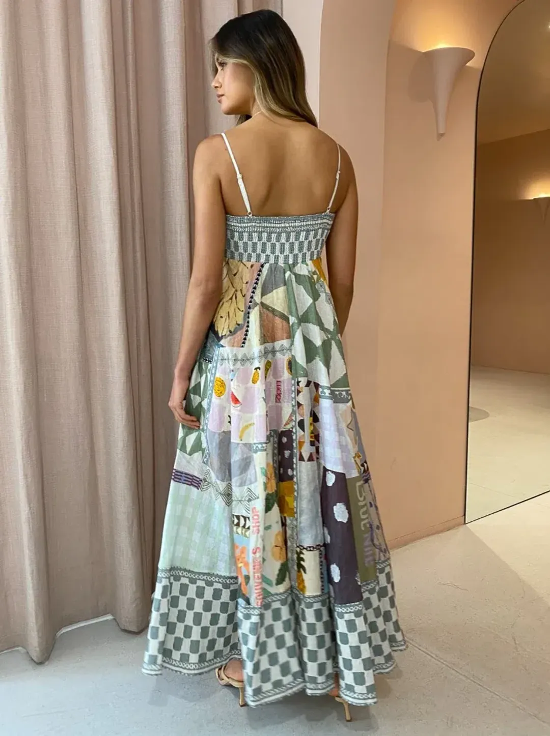 Alemais Emma Gale Sundress in Multi Print Size 6 for rent on The Volte - main image