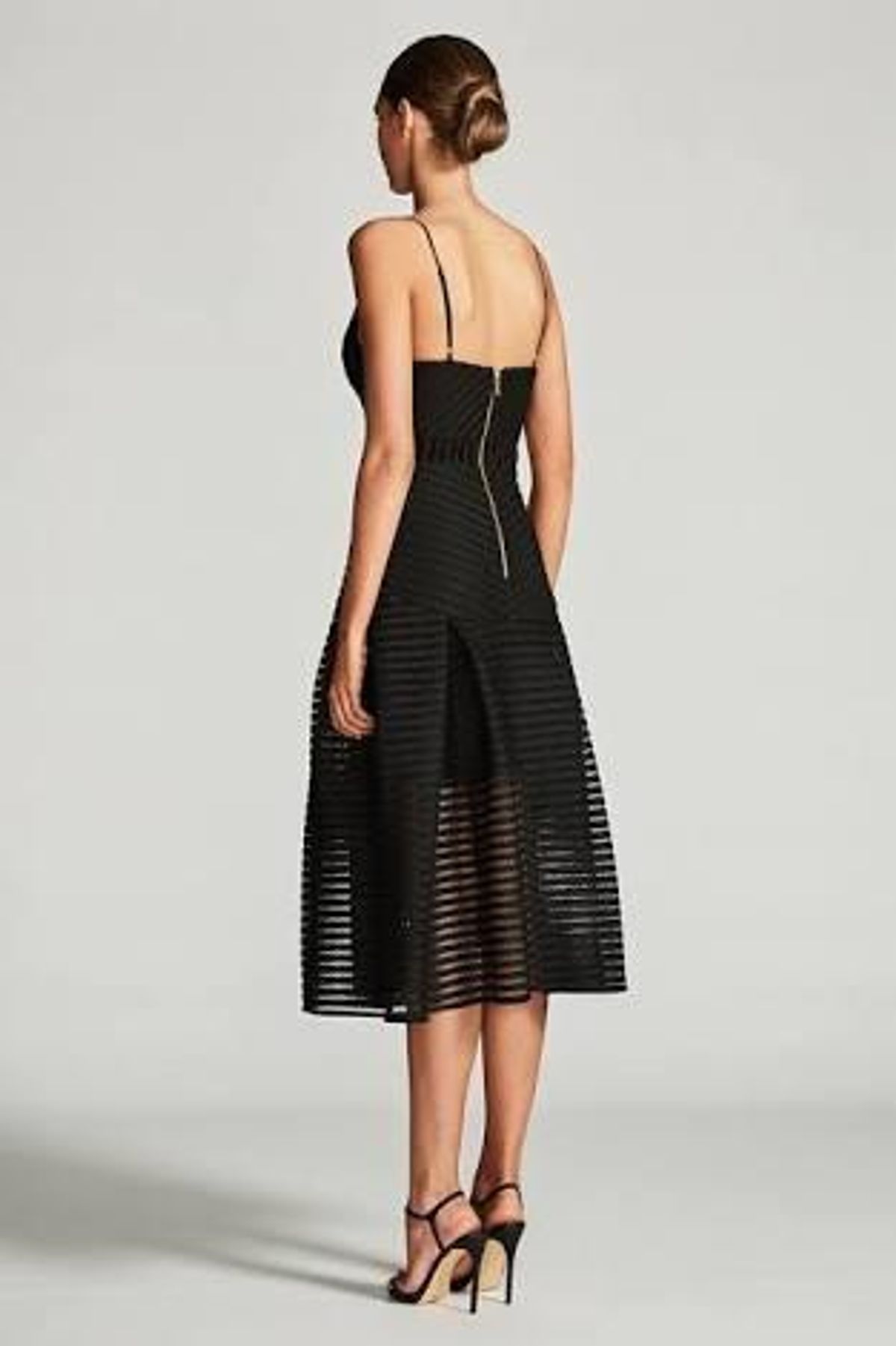 Shona Joy Pegasus Pleated Cocktail Midi Dress - Image 2