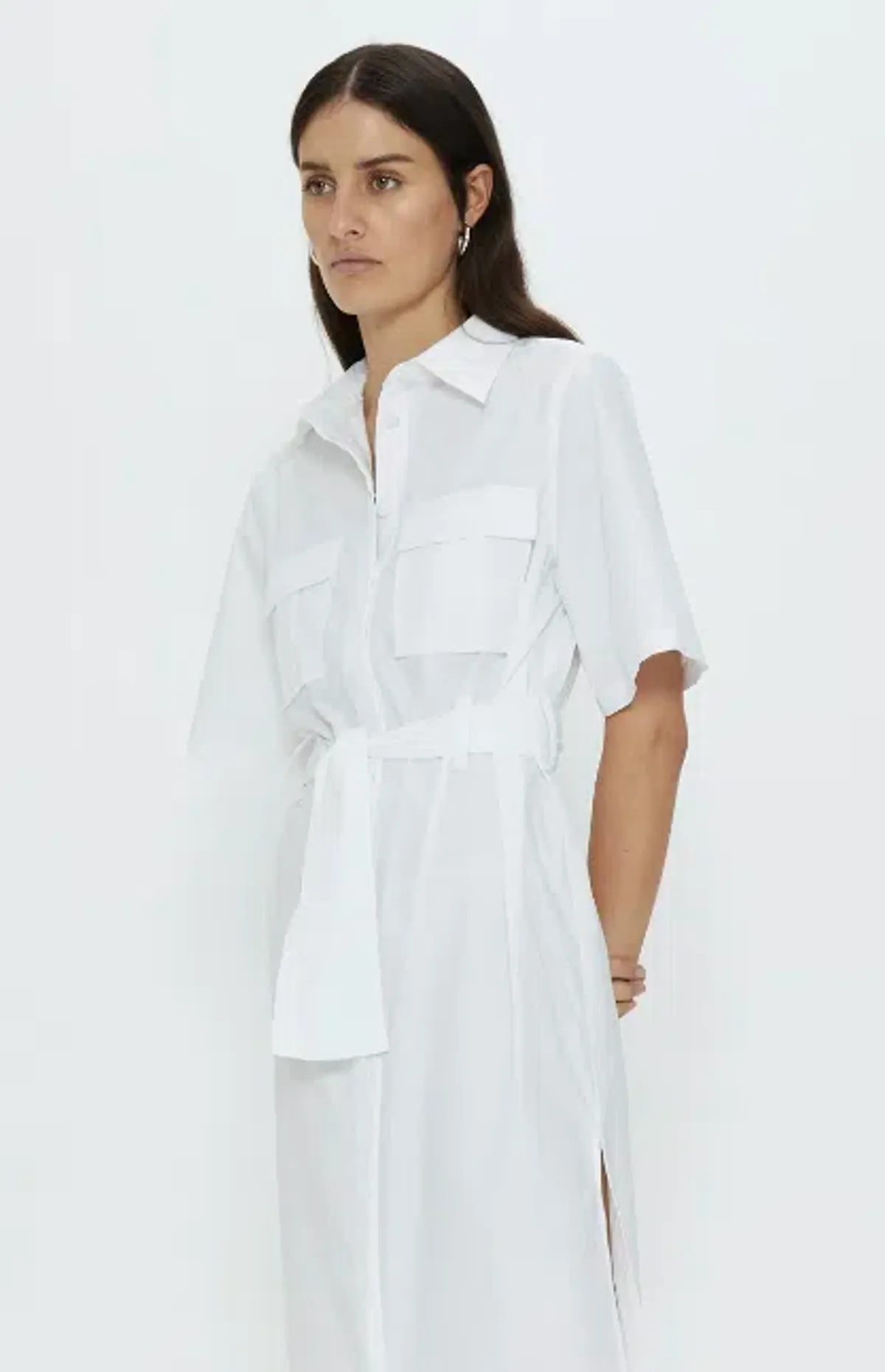 Third Form Roam Maxi Shirt Dress White Size 14 - Image 4
