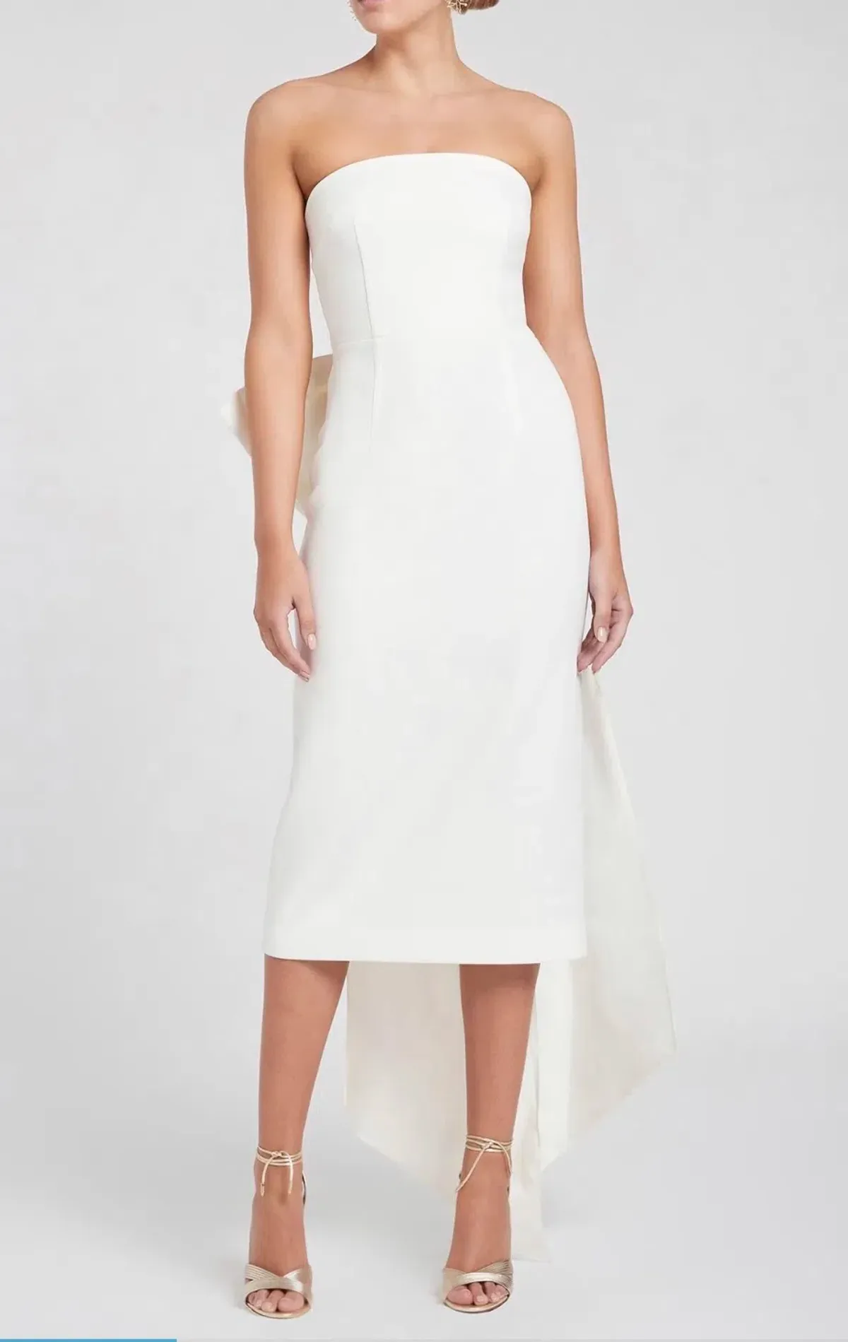 Rebecca Vallance Amore Sleeveless Midi Dress Ivory Size 6 / XS - Image 2