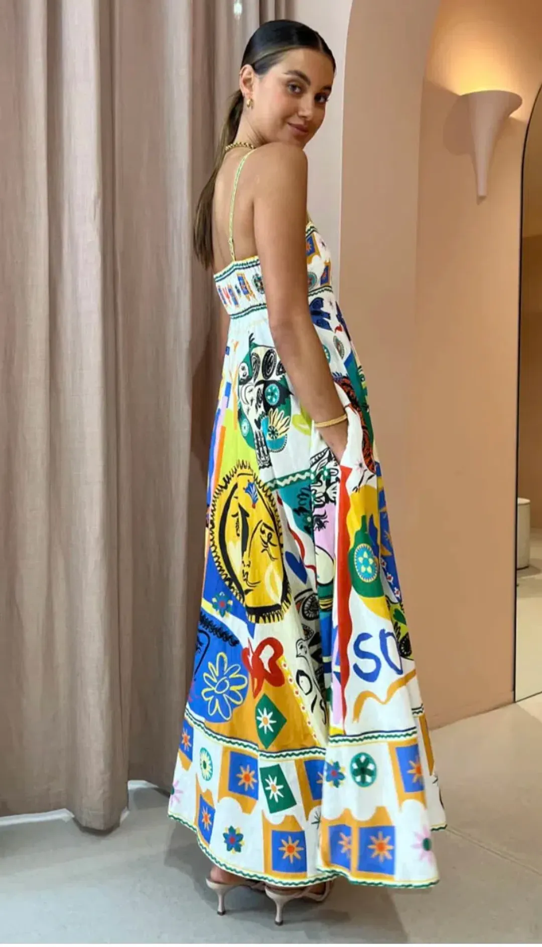 Alemais Soleil Sundress Multi Size 10 for rent on The Volte - main image