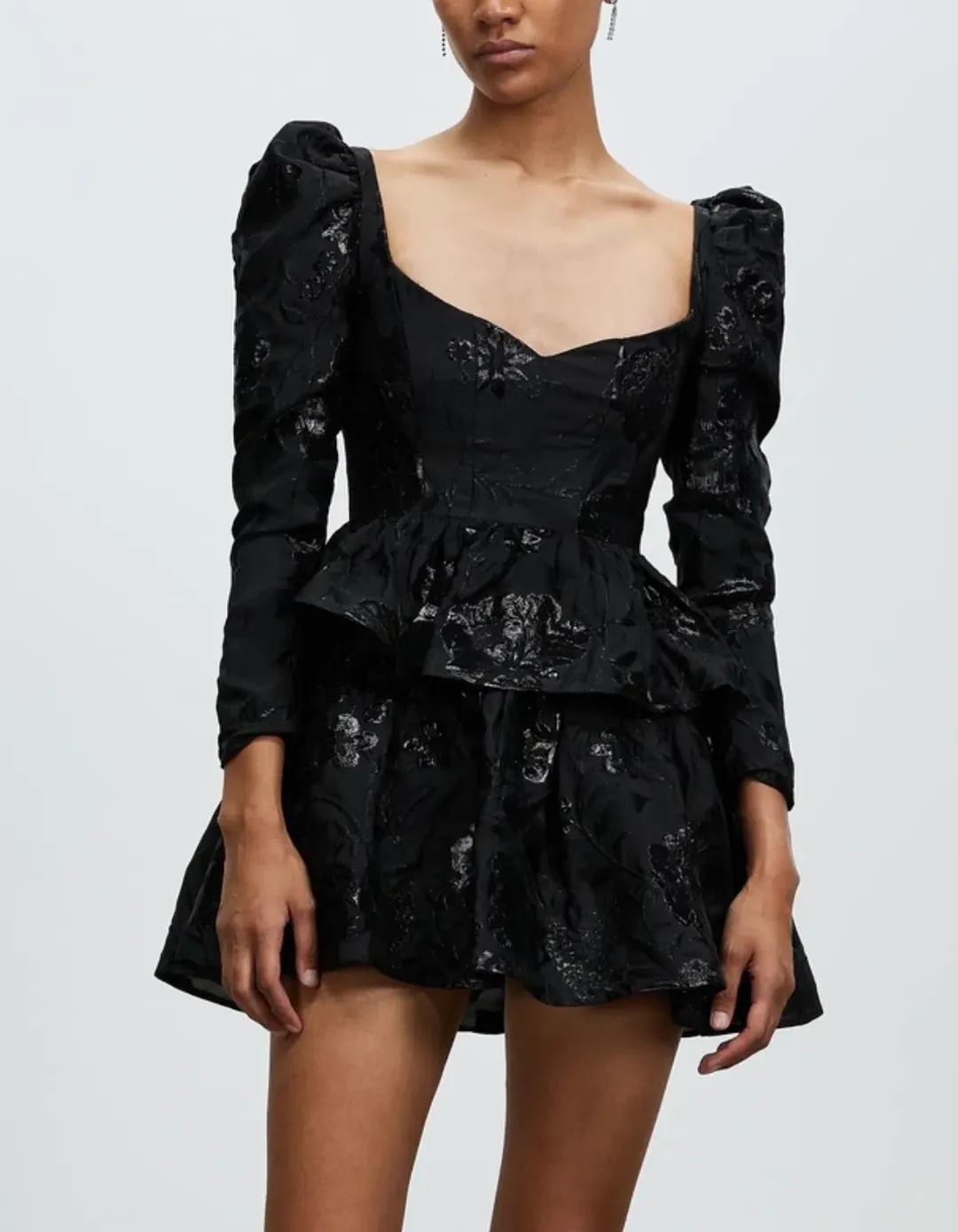 Nicola Finetti Lolly Dress in Black Size 6 for rent on The Volte - main image