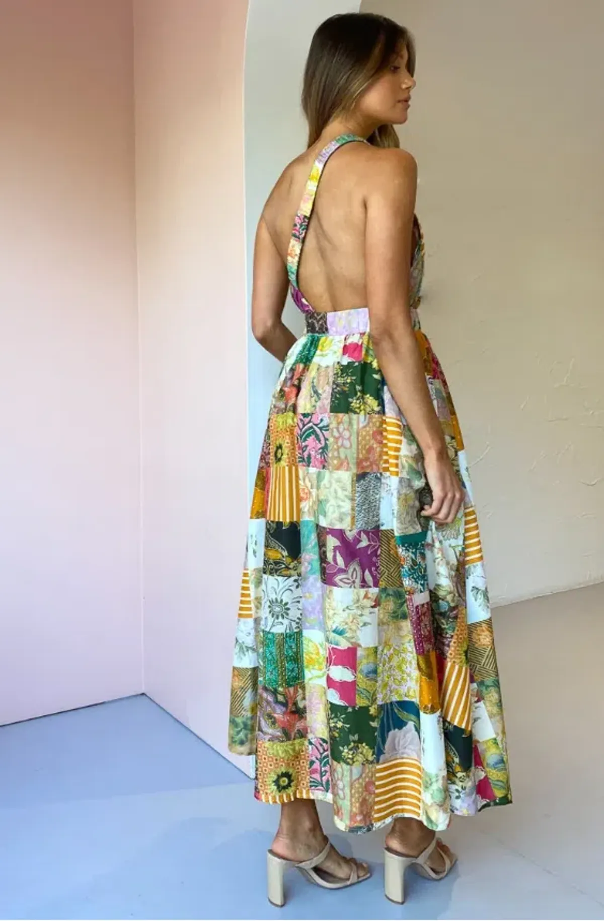 Alemais Hattie One Shoulder Midi Dress Multi Size 12 - Image 3