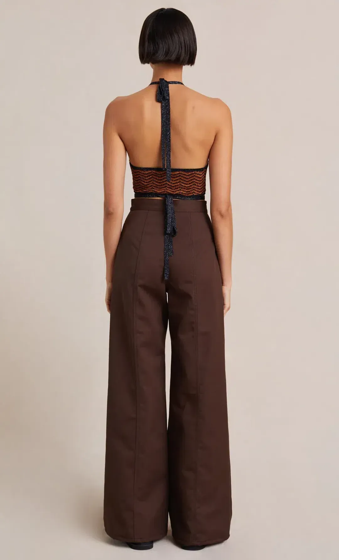 Bec & Bridge Ziggy Lurex Halter Top Print Size 10 for rent on The Volte - main image