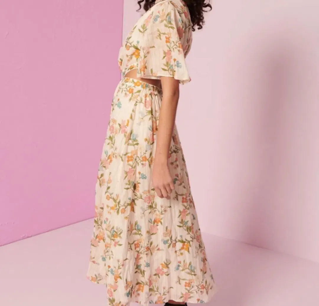 Kate Ford Vicia Twist Dress Nude Size 4 / AU 14 for rent on The Volte - main image