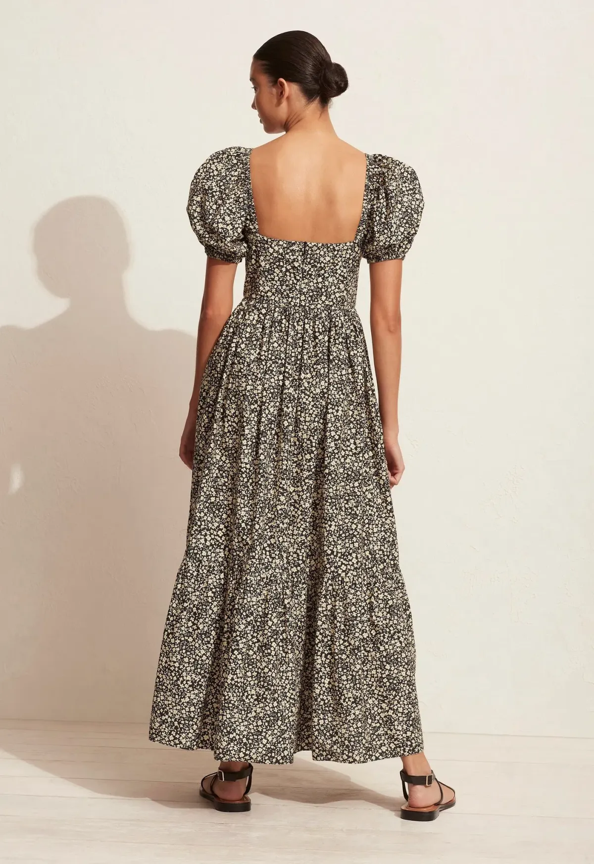 Matteau Tiered Peasant Dress Black Size AU 8 - Image 2