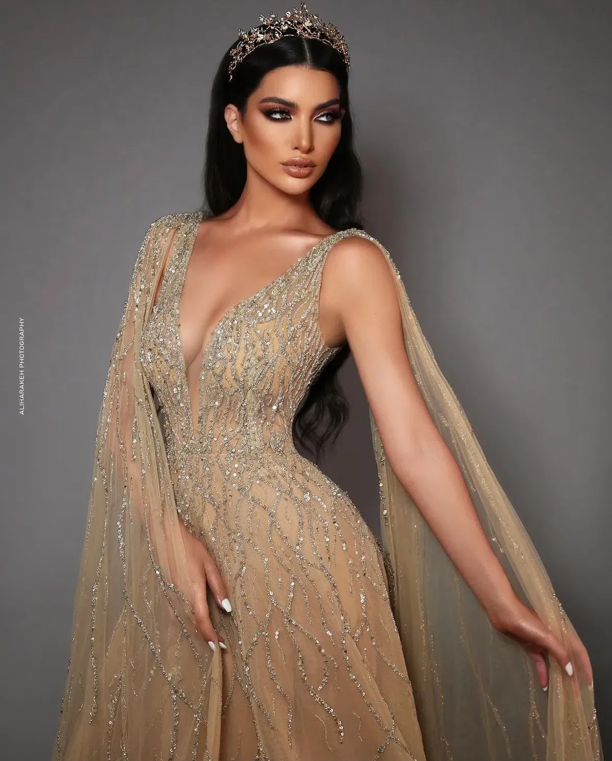 Elie Bejjani Ball Gown Gold Size 6 / XS - Image 4