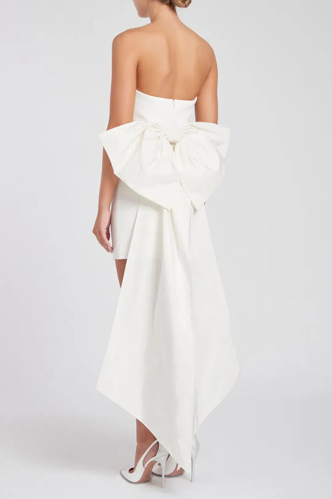 Rebecca Vallance Daphne Mini Dress Ivory Size 10 for rent on The Volte - main image