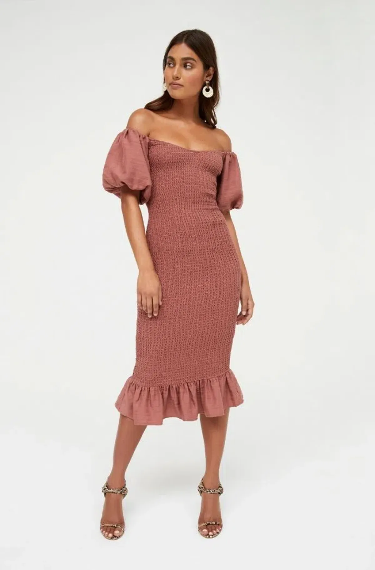 Sheike Betsy Shirred Dress Pink Size 10  - Image 1