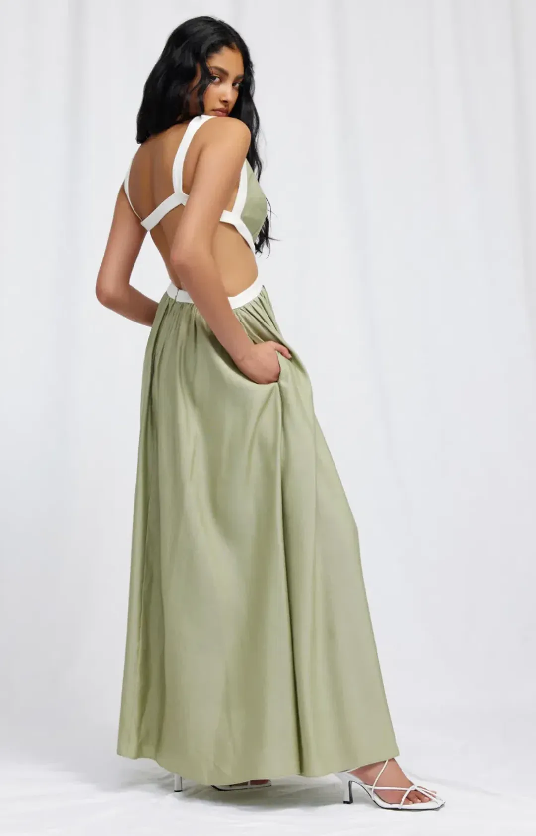 Significant Other Marino Dress Green Size AU 8 for rent on The Volte - main image