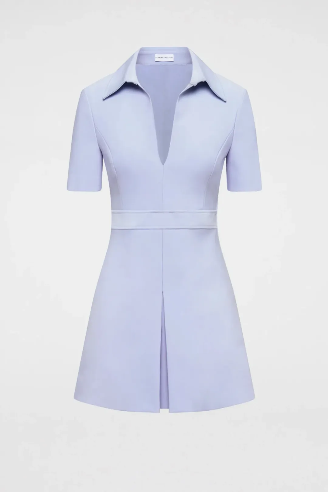 Scanlan Theodore Italian Milano Pleat Dress Blue Size AU 6  for rent on The Volte - main image