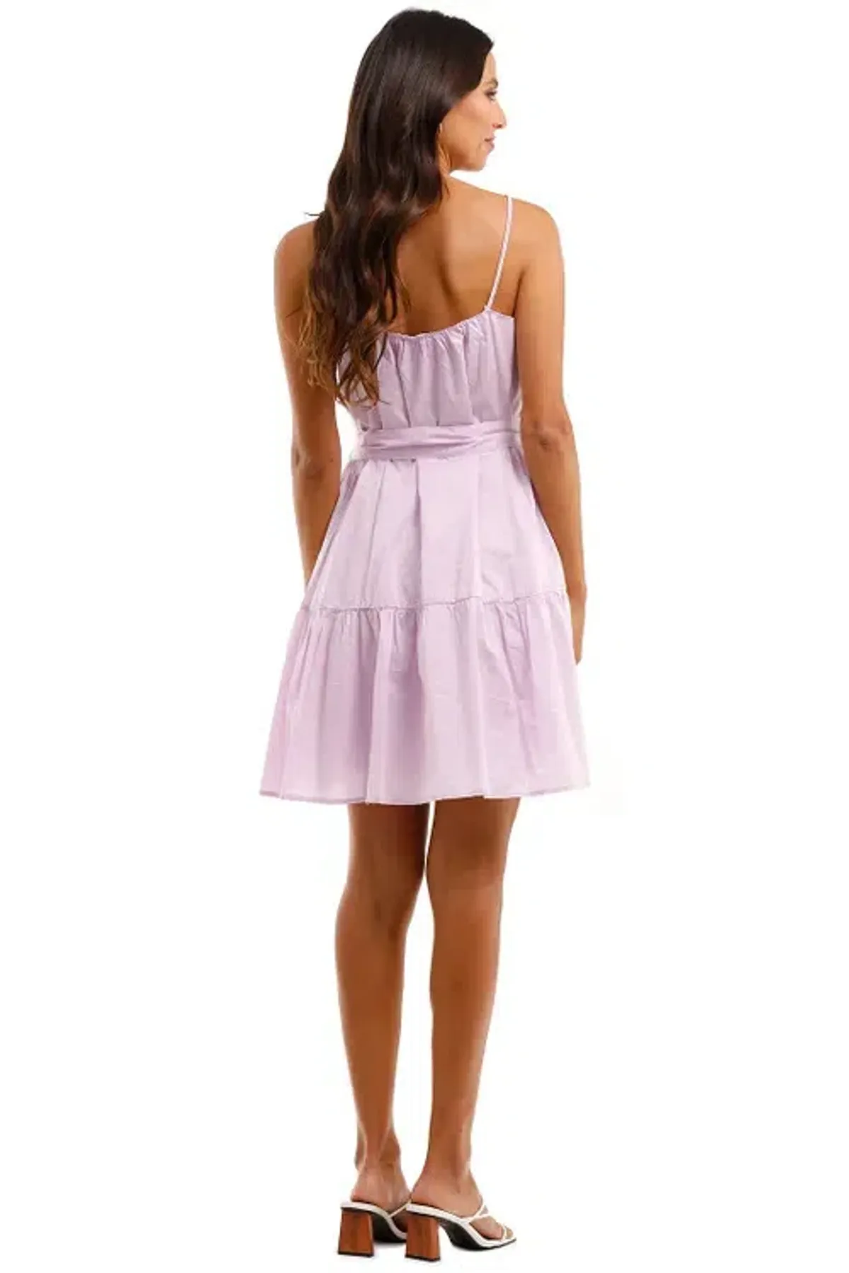 Country Road Mauve Shoestring Mini Dress Purple Size AU 10 - Image 2