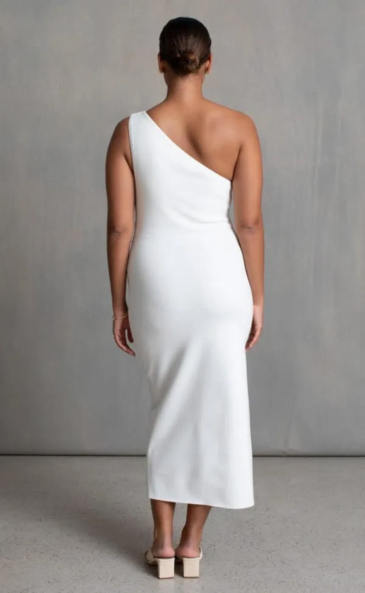 Bec & Bridge Be Mine Asym Midi Dress Ivory Size 10 / M - Image 3