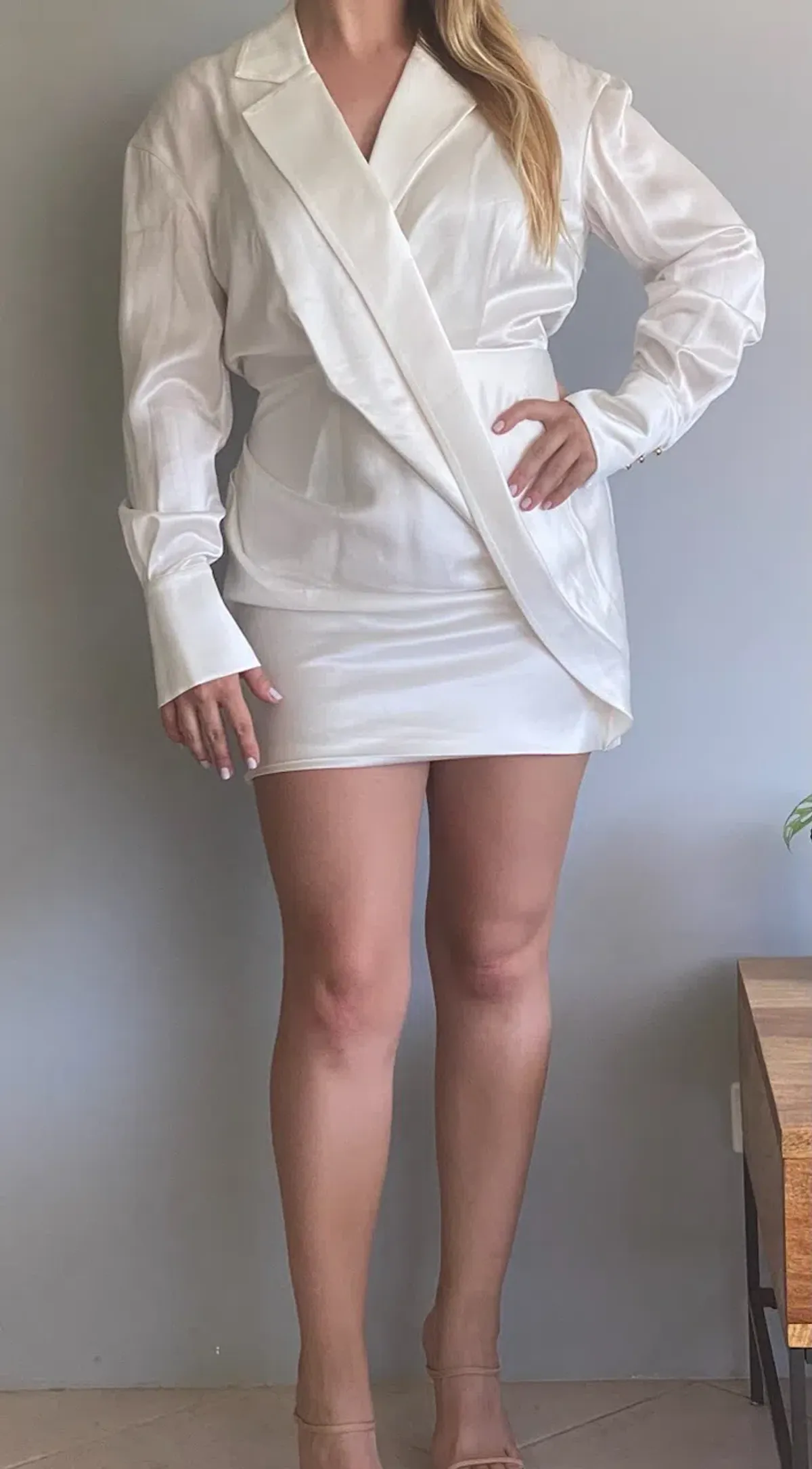 Acler Woodbine Mini Dress Ivory Size 10 - Image 2