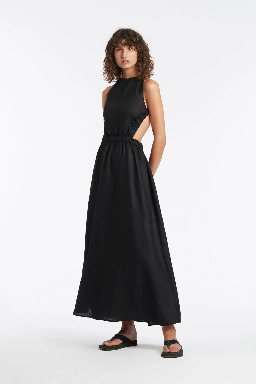 Sir the Label Alena Maxi Dress Black Size 0 / Au 6 for rent on The Volte - main image