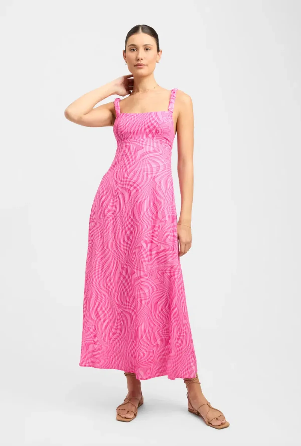 Kookai Athena Strap Dress Pink Size 8 - Image 1