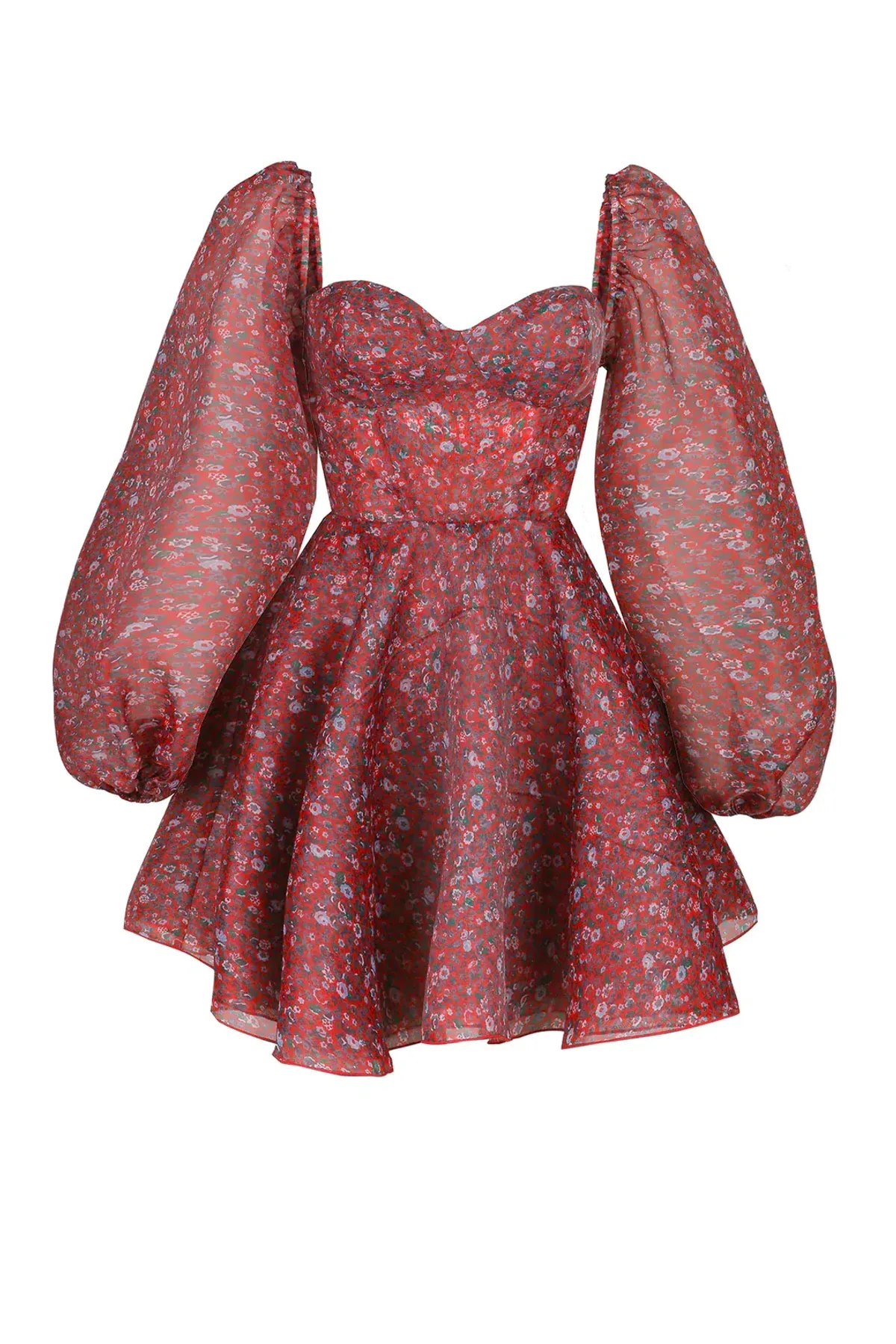 Selkie Crimson Princess Dress Floral Size XS/AU 8 - Image 4