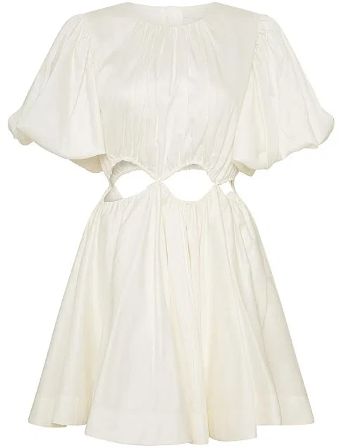 Aje Henriette Cut Out Mini Dress White Size 8 - Image 4