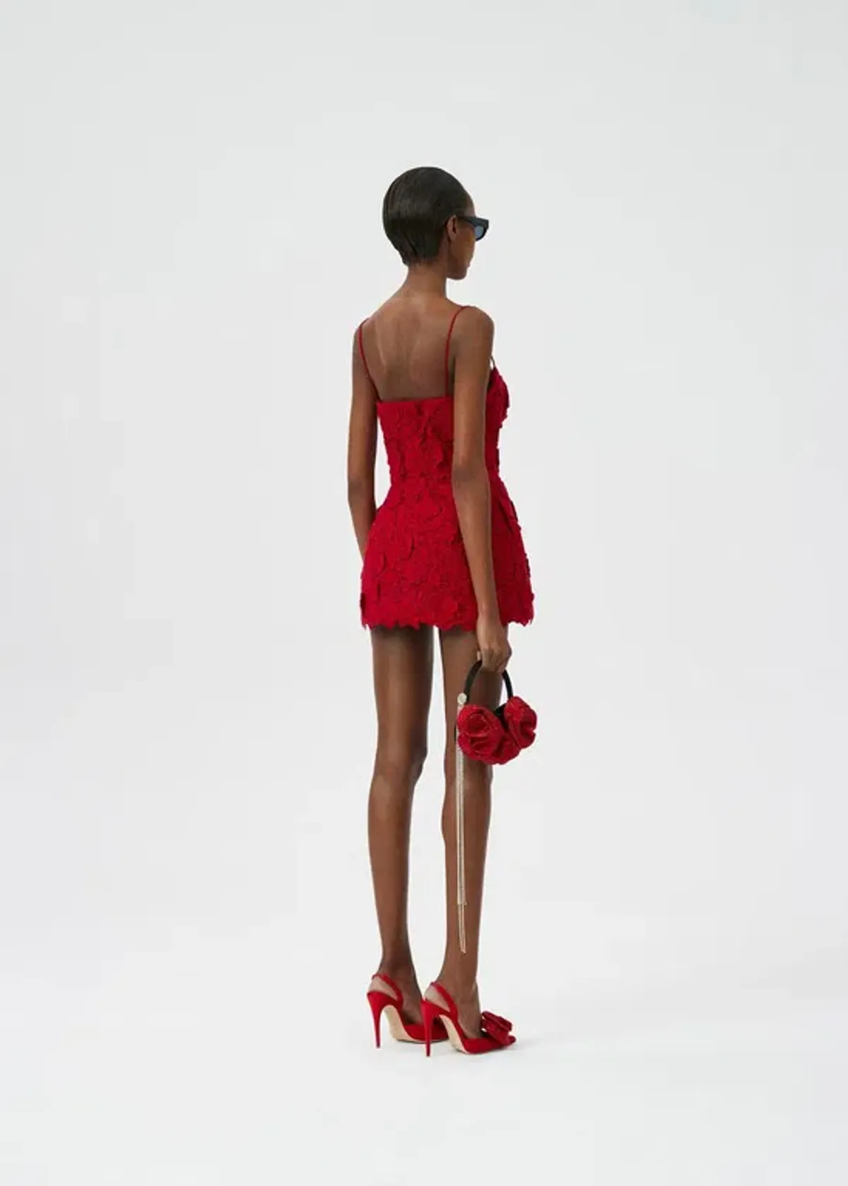 Magda Butrym Roses Dress Red Size AU 6  - Image 3