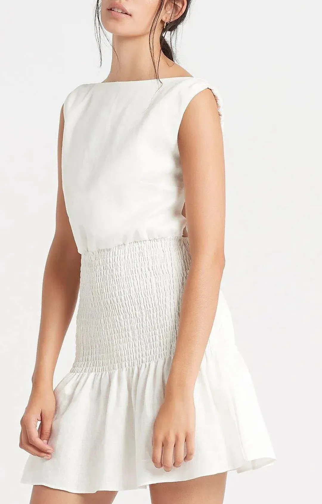 Sir the Label Lorena Dress White Size 1 for rent on The Volte - main image
