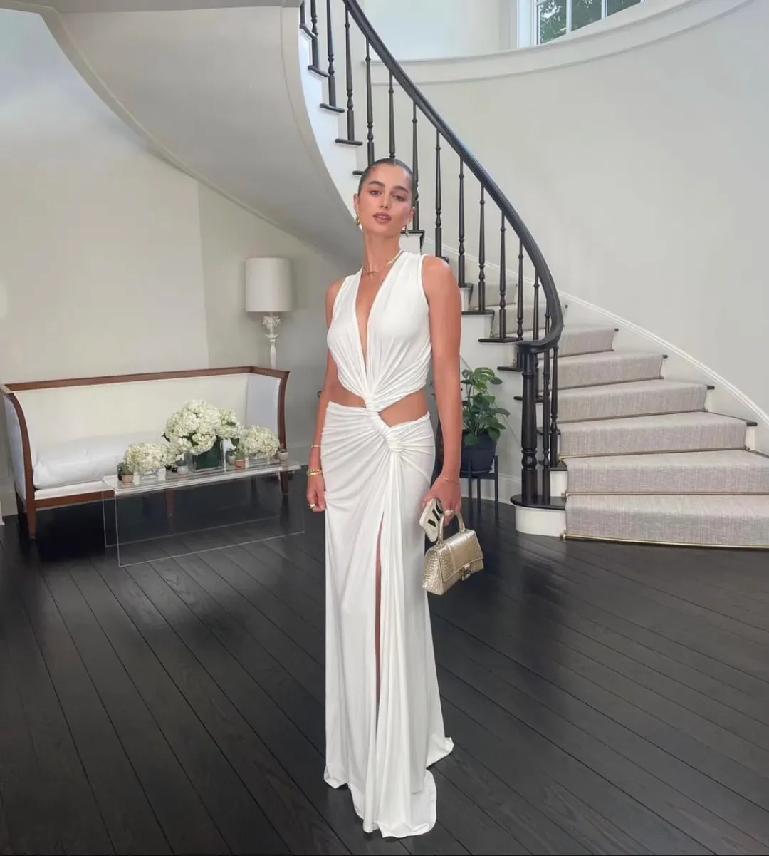 Sid Neigum Triple Loop Dress White Size AU 6 for rent on The Volte - main image