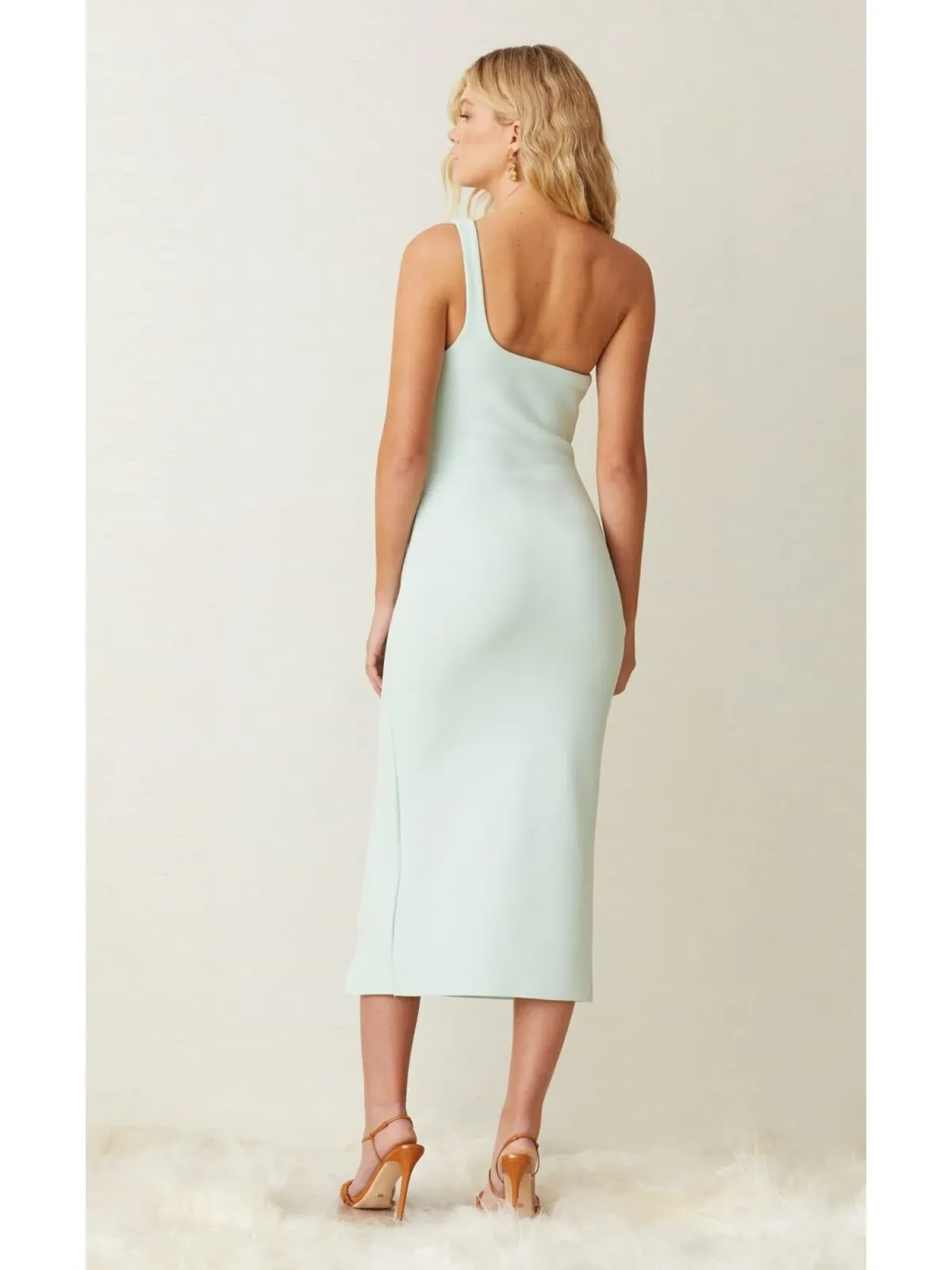 Bec & Bridge Ariel Halter Midi Dress Cool Mint Size 2 / AU 6 - Image 3