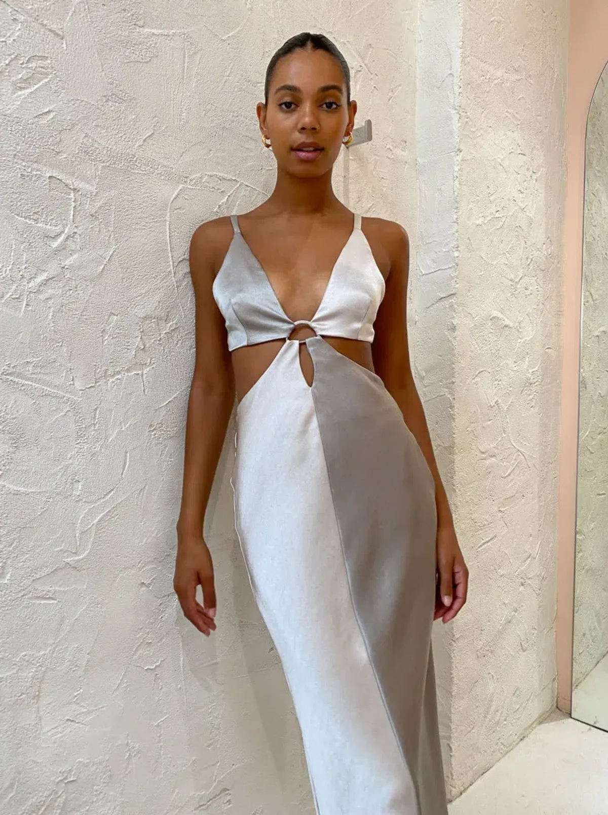 BEC & BRIDGE STONE MULTI FELIX V NECK MAXI DRESS - SIZE 10 AU/6 US(RRP $300 - Image 5