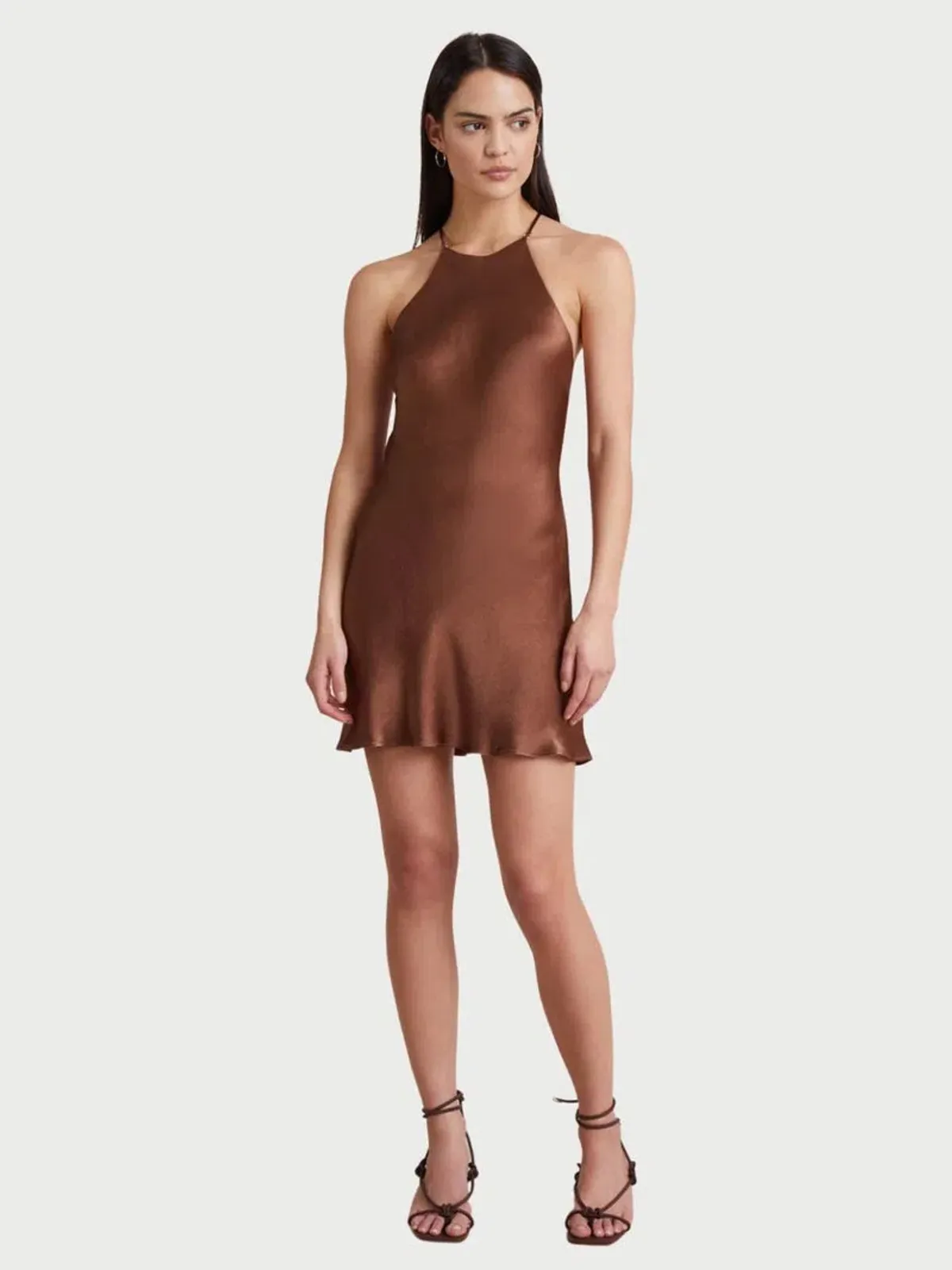BEC & BRIDGE CHOCOLATE ANNIKA MINI DRESS - SIZE 8 AU/4 US (RRP $200) - Image 1