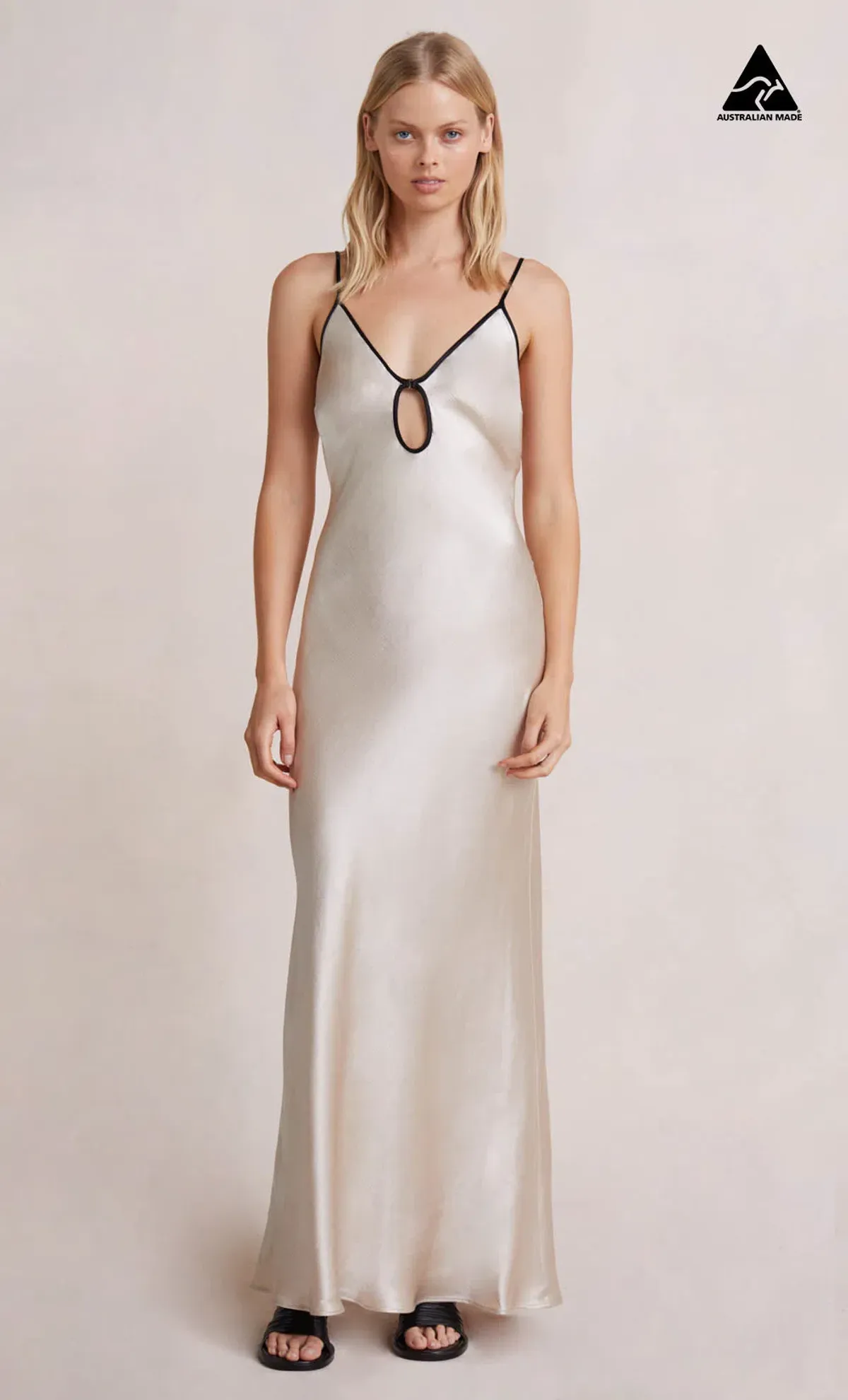 BEC & BRIDGE SAND KARA KEYHOLE DRESS - SIZE 10 AU/6 US (RRP $280) - Image 1
