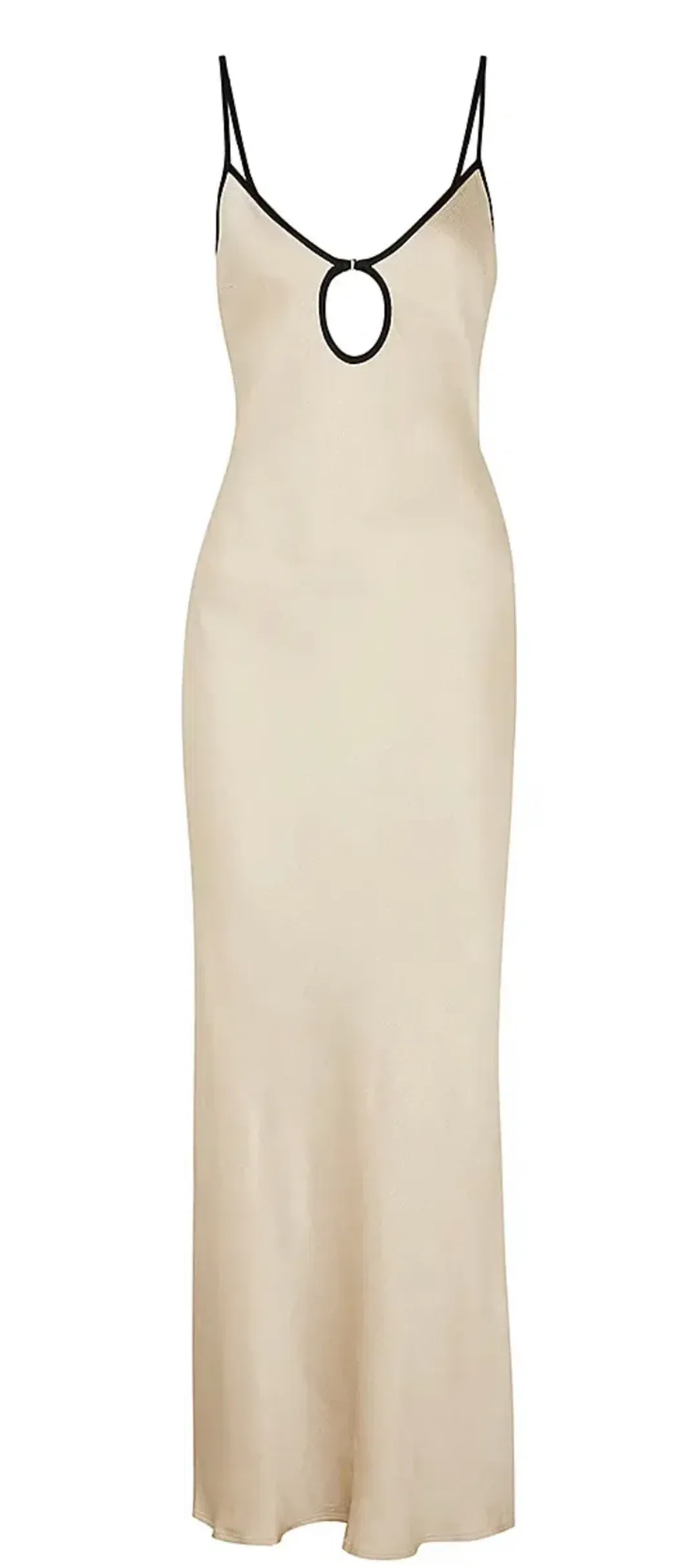 BEC & BRIDGE SAND KARA KEYHOLE DRESS - SIZE 10 AU/6 US (RRP $280) for rent on The Volte - main image