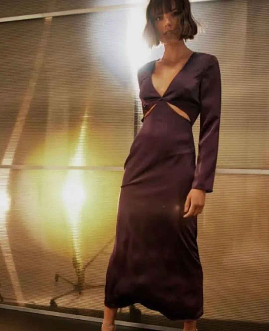Mossman The Colossal Midi Dress in Purple Size S / Au 8 for rent on The Volte - main image