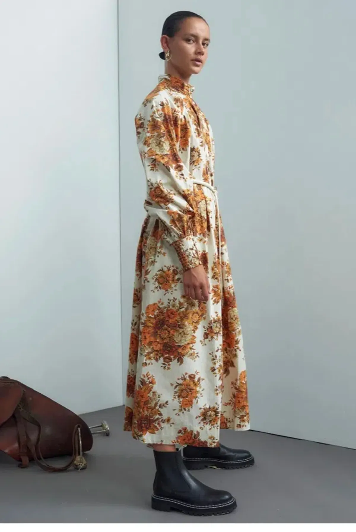 Alemais Derby Shirt Dress Floral Size 6 - Image 2