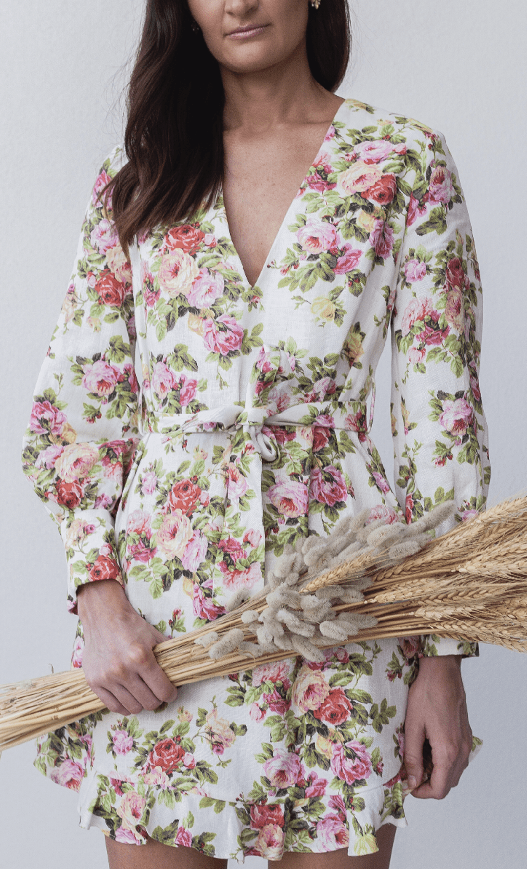 Zimmermann Radiate Flounce Shift Mini Dress Floral Size 1 / Au 10 for rent on The Volte - main image