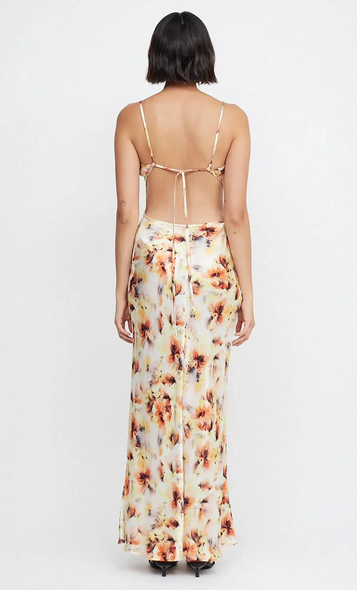 Bec & Bridge Cedar City Maxi Dress Sunset Yellow Floral Size AU 10 - Image 2