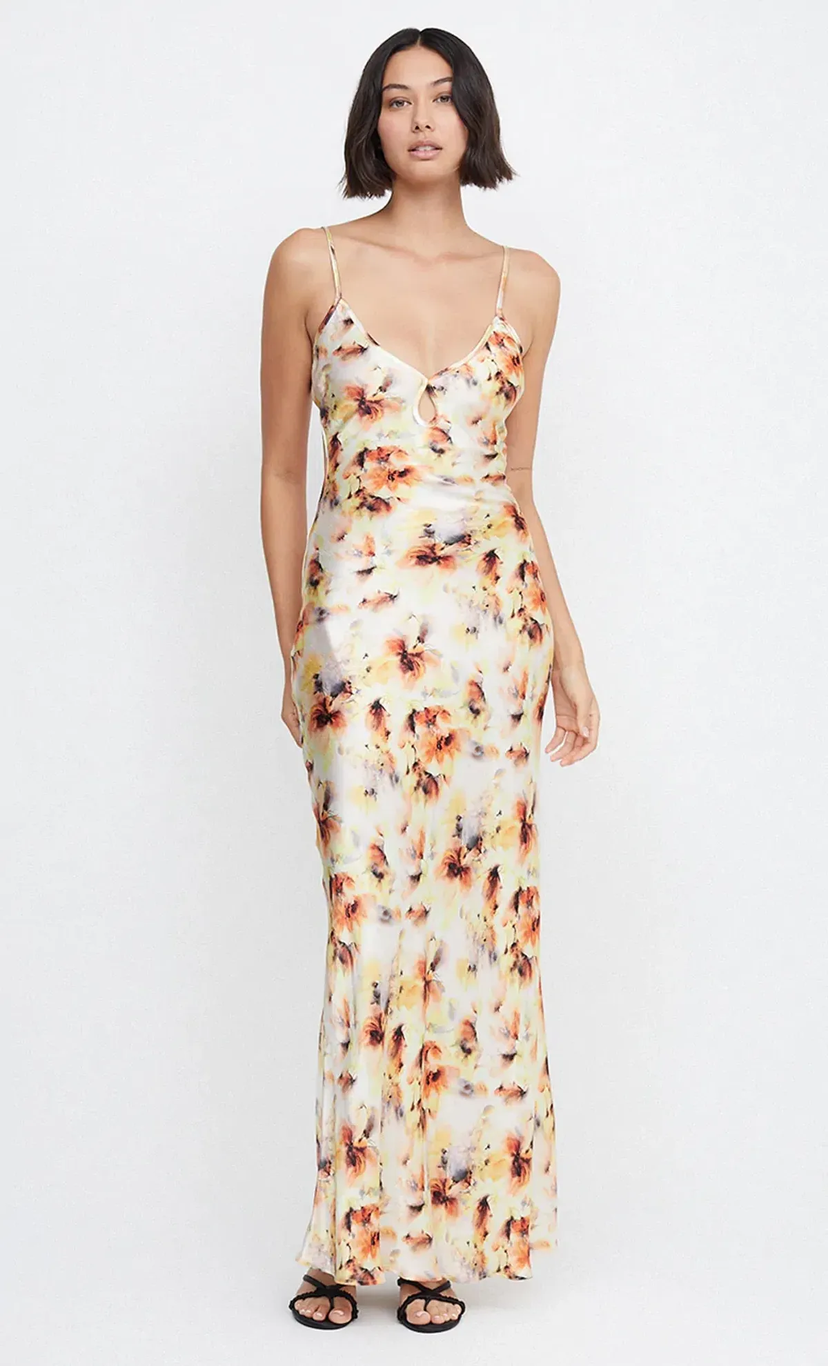 Bec & Bridge Cedar City Maxi Dress Sunset Yellow Floral Size AU 10 - Image 3