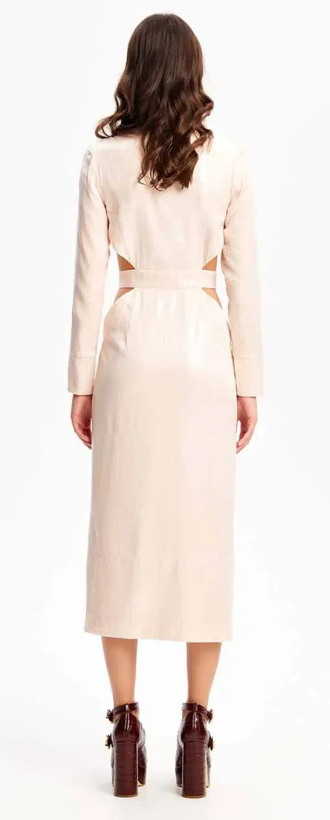 Alice McCall Night Sky Trench Dress Pale Pink Size 10 / M  for rent on The Volte - main image