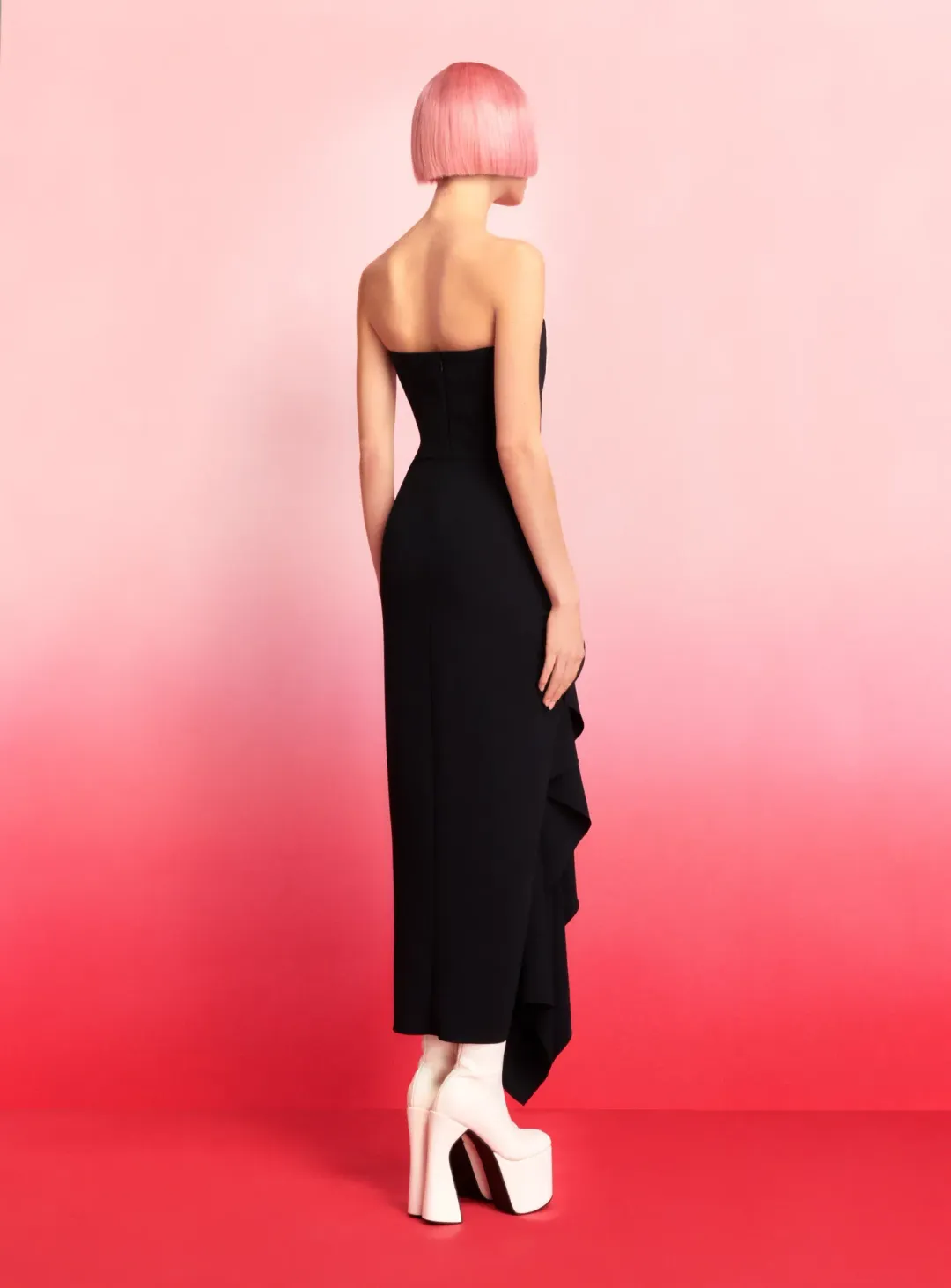 Solace London The Thalia Midi Dress Black Size 8 / S for rent on The Volte - main image