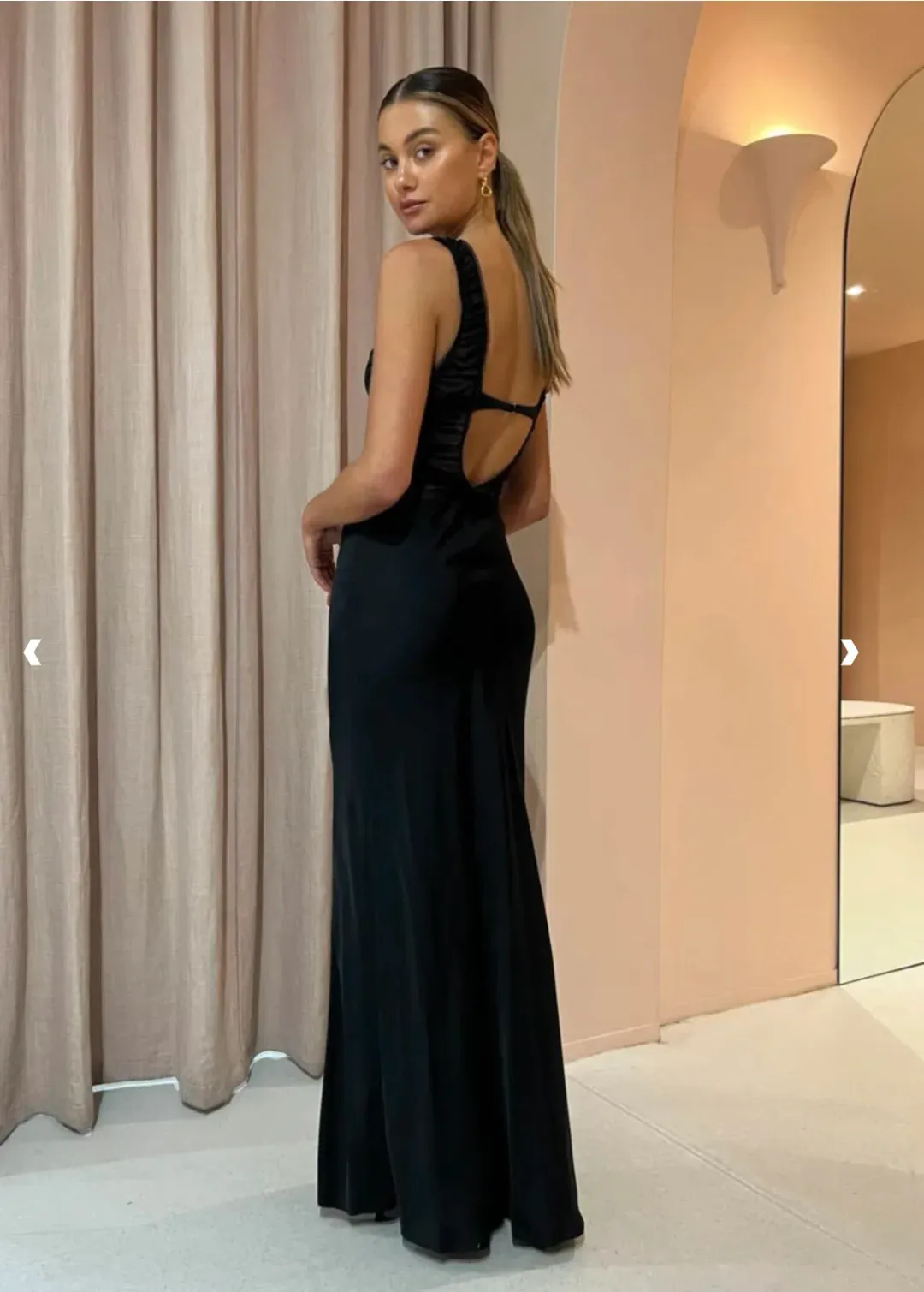 Bec & Bridge Naomi Split Maxi in Black Size AU 10 for rent on The Volte - main image