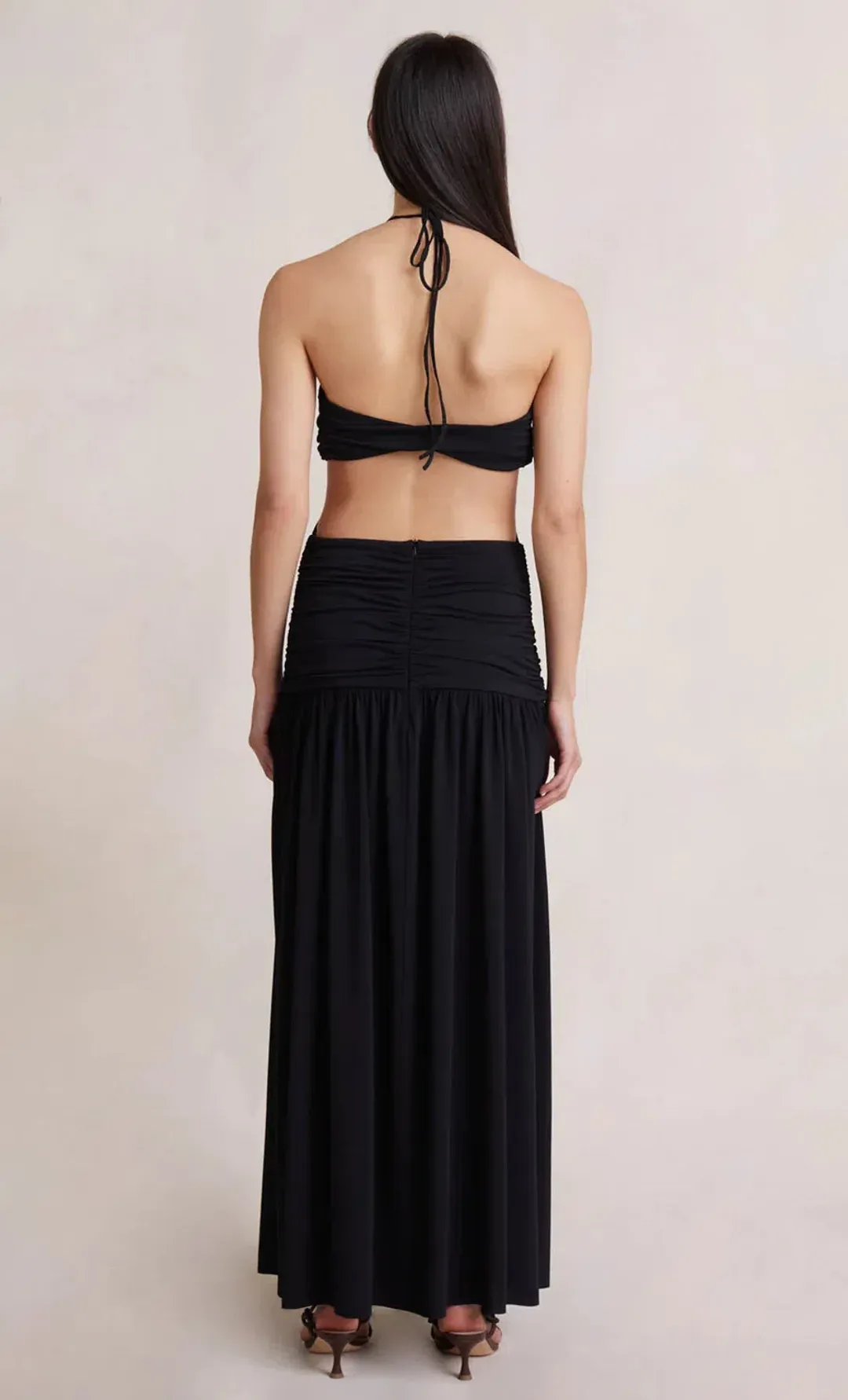 Bec & Bridge Adaline Cut Out Maxi Dress Black Size AU 8 for rent on The Volte - main image