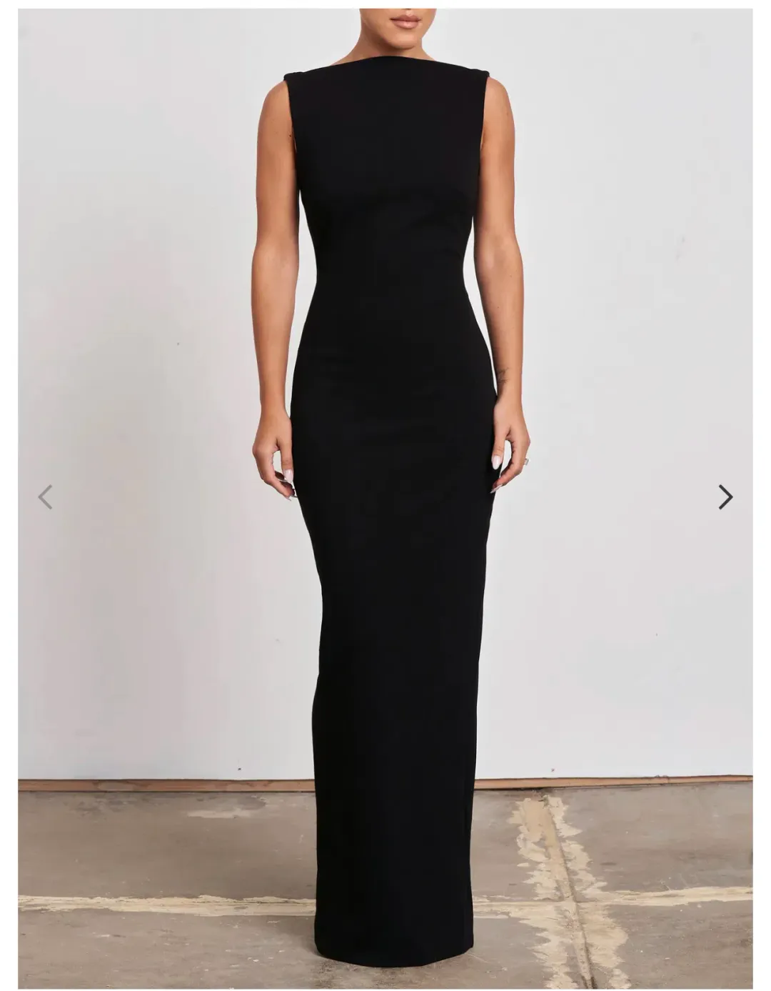 Effie Kats Verona Backless Gown Black Size AU 10 for rent on The Volte - main image