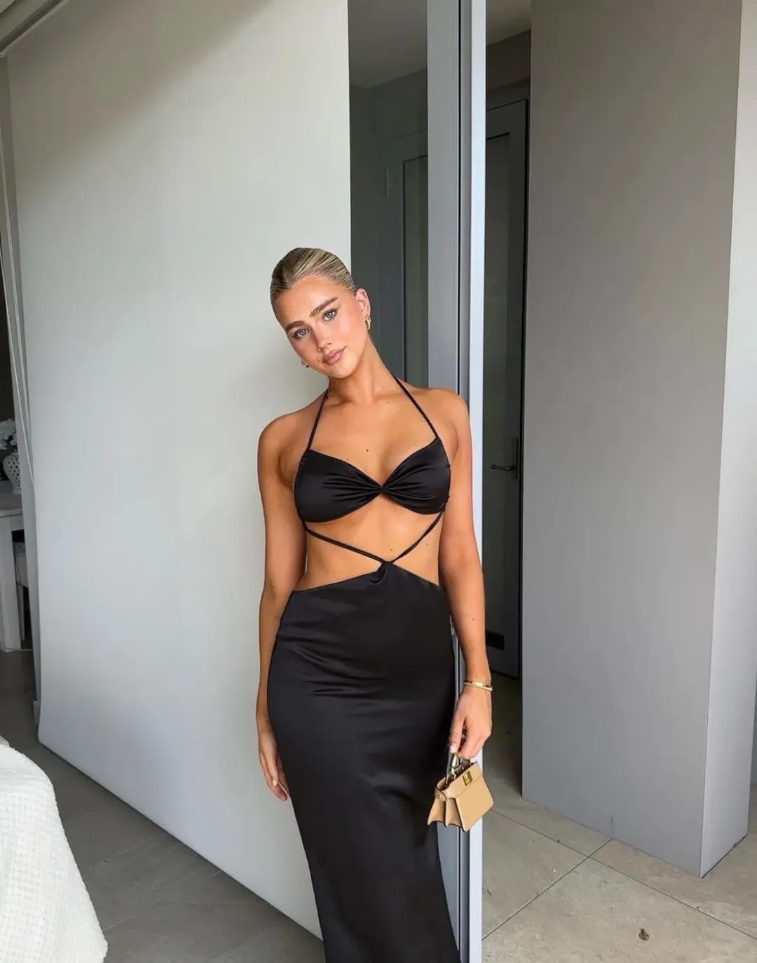 Arcina Ori Vanessa Maxi Dress Black Size XS / 6 for rent on The Volte - main image