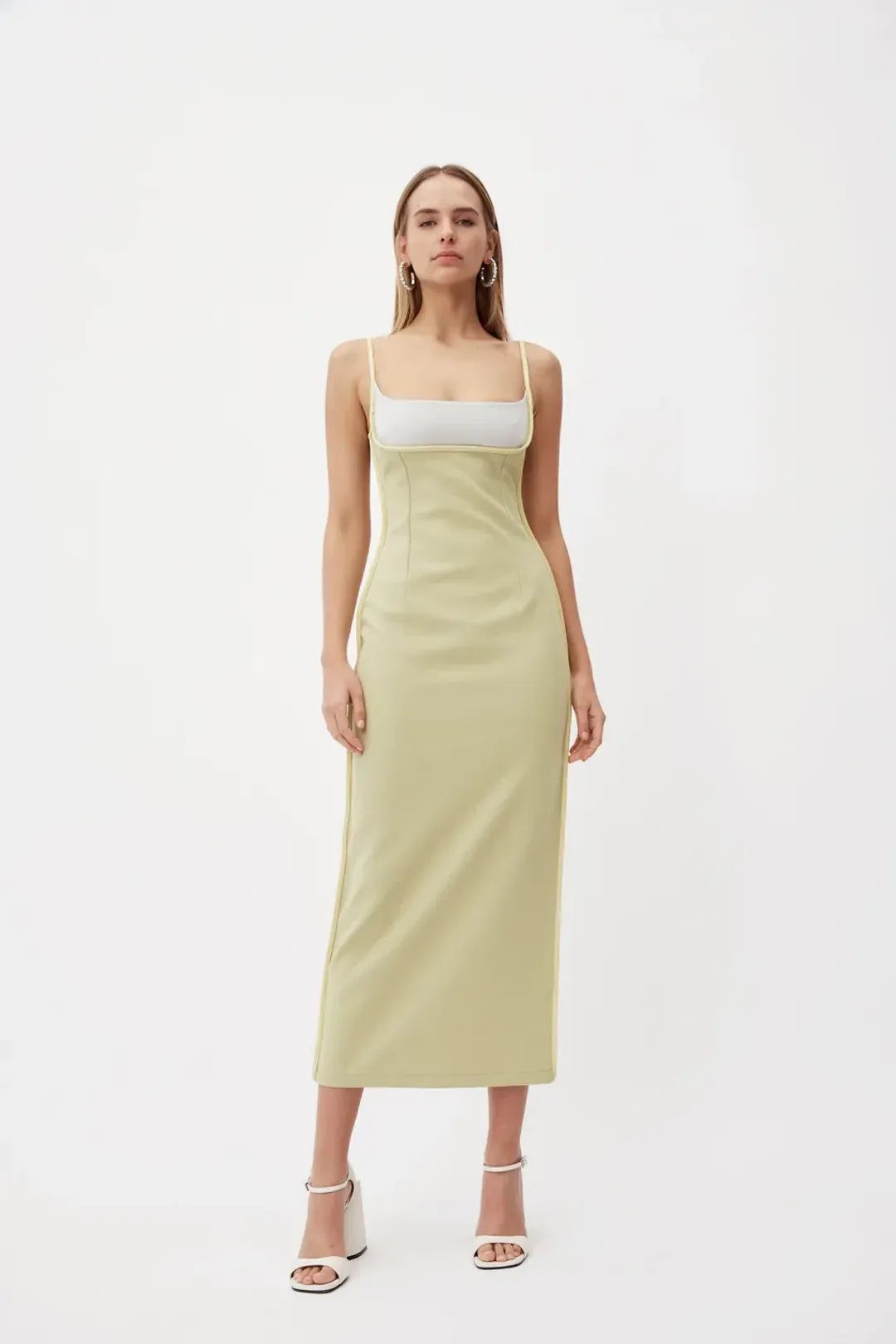 Paris Georgia Florian Dress Green Size AU 8 for rent on The Volte - main image