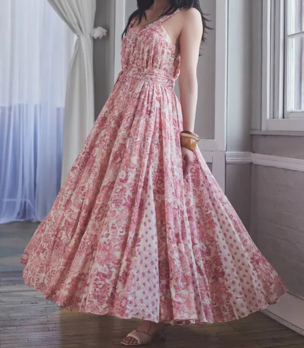 Hemant & Nandita Suki maxi dress pink size 12 - Image 1