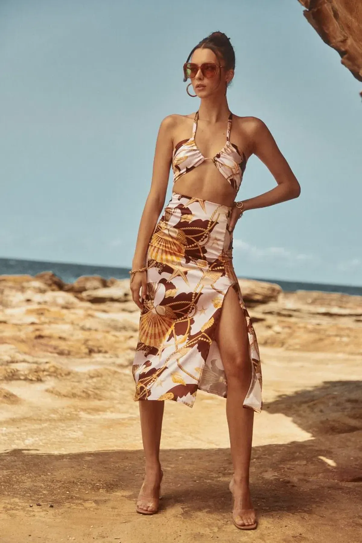 Sonya Moda Seashell Soiree Set Brown Size AU 8 - Image 1