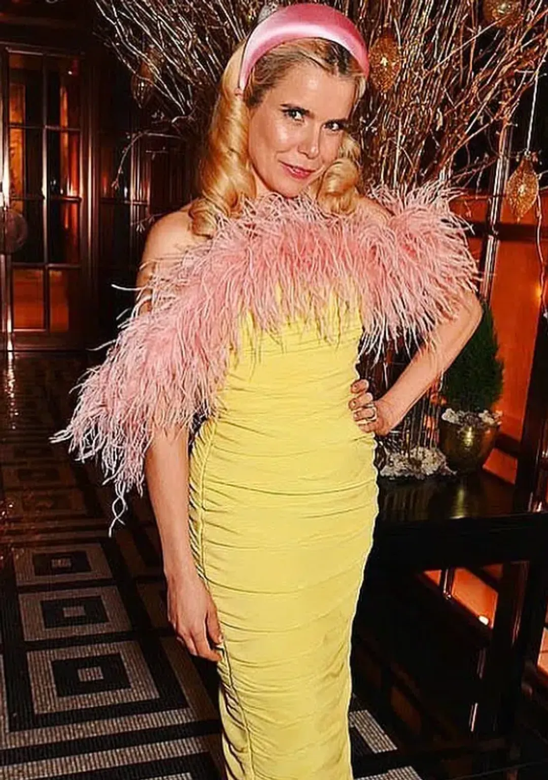 Rachel Gilbert Zion Mini Dress Lemon Size AU 8 for rent on The Volte - main image