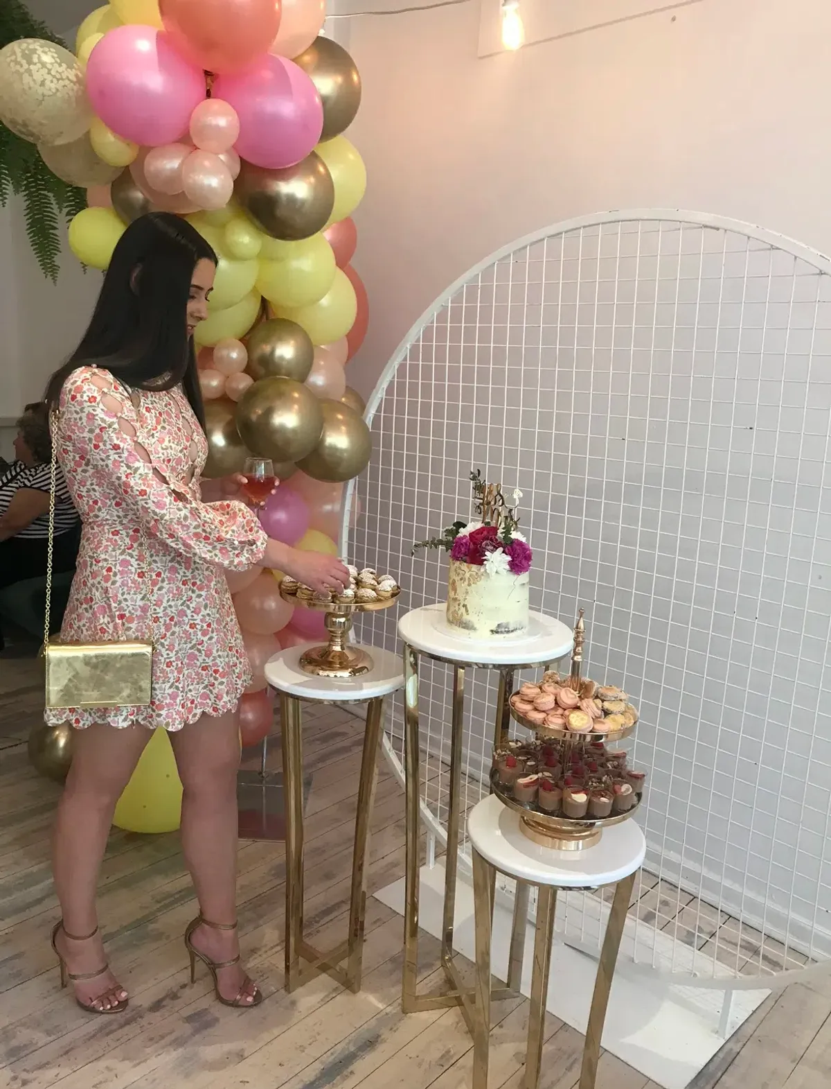 Zimmerman Goldie Scallop Floral Mini Dress Floral Size 2/AU 12 - Image 4