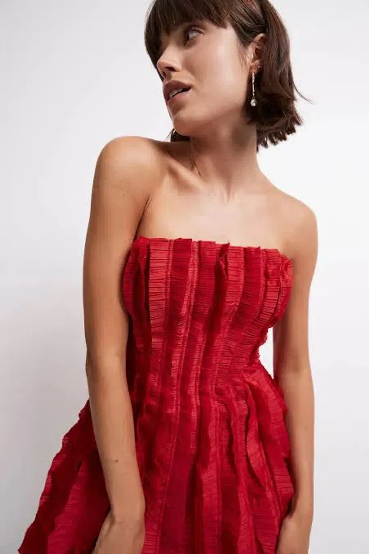 Aje Hybrid Sleeveless Mini Dress Red Size 14 / XL - Image 3